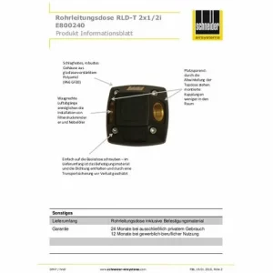 Brandneu ⭐ SCHNEIDER ELECTRIC SCHNEIDER Rohrleitungsdose Top RLD-T 2×1/2i 15-22 Mm ❤️ 10