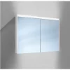 Schlussverkauf 🤩 SCHNEIDER ELECTRIC Schneider O-Line LED Spiegelschrank 015 100/2/LED, 2 Türen, Beleuchtung Oben Und Unten, Ausführung: CH-Norm/Korpus Weiss – 165.300.01.02 🧨 7