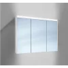 Bestes Angebot ⭐ SCHNEIDER ELECTRIC Schneider O- Line LED Spiegelschrank 015 100/3/LED, 3 Türen, Beleuchtung Oben, Ausführung: CH-Norm/Korpus Weiss – 165.101.01.02 🎁 5