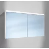 Schlussverkauf 🔥 SCHNEIDER ELECTRIC Schneider O-Line LED Spiegelschrank 012 130/2/LED, 2 Türen, Beleuchtung Oben Und Unten, Ausführung: CH-Norm/Korpus Weiss – 164.330.01.02 ❤️ 5
