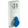 Neu ❤️ SCHNEIDER ELECTRIC Schneider 2X16A+E 230V IP44 Vertikal Verriegelte Steckdose 82031 ✔️ 13