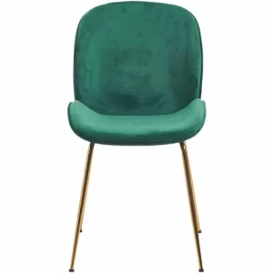 Besorgen 😀 SCHNEIDER ELECTRIC Stuhl Velvet – Samtbezug Grün Esszimmerstuhl Besucherstuhl Metall Max. 120kg 🔔 9