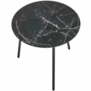 Angebote ✔️ SCHNEIDER ELECTRIC Beistelltisch Couchtisch Nachtisch Marmor Wohnzimmertisch – Ca. H50 Cm, ø50 Cm 🎁 7