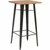 Großhandel 😉 SCHNEIDER ELECTRIC Bartisch Bistrotisch Esstisch Stehtisch Manchester Aluminium Pinienholz Schwarz 🔔 5