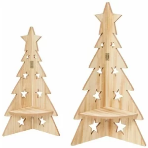Brandneu ⌛ SCHNEIDER ELECTRIC Deko-Objekt-Set 2-tlg. X-Mas-Tanne Mit Ablagefläche Stern-Spitze Eck-Regal Deko ⭐ 7