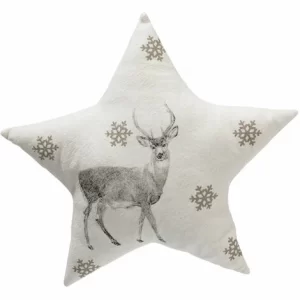 Auslauf 😀 SCHNEIDER ELECTRIC Kissen-Set 3-tlg. Dekokissen Kissenhülle Grey Stars Gefüllt Weihnachtsdeko D40cm 😉 13