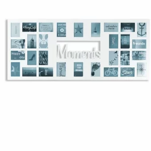 Auslauf 😀 SCHNEIDER ELECTRIC Bilderrahmen Multirahmen Moments Für 30 Fotos MDF Weiß Ca. B140 X H60 Cm 👏 11