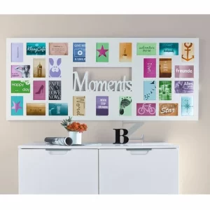 Auslauf 😀 SCHNEIDER ELECTRIC Bilderrahmen Multirahmen Moments Für 30 Fotos MDF Weiß Ca. B140 X H60 Cm 👏 15