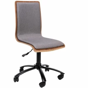 Schlussverkauf 🛒 SCHNEIDER ELECTRIC Holz-Drehstuhl Lara – Gepolsterte Sitzfläche, Schreibtischstuhl Drehsessel Holz ❤️ 9