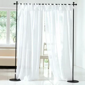 Auslauf 🎁 SCHNEIDER ELECTRIC Vorhang-Set 2-tlg. Weiß Gardine Schlaufenschal Schlaufenband B140 X L250 Cm 👍 11