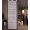 Budget 😉 SCHNEIDER ELECTRIC Organdy-Vorhang X-Mas-Song Mit Silberfarbenen Foliendruck Lied Halbtransparent 45×150 Cm 😀 17