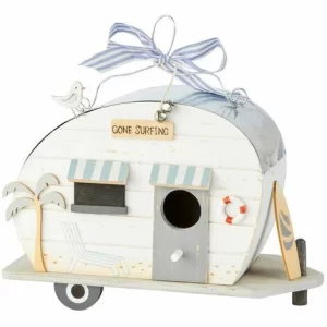 Billig ⌛ SCHNEIDER ELECTRIC Vogelhaus Beach Paradise Vogelhäuschen Vogelfutterhaus Futterhaus DEKO Garten 🌟 9