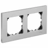 Großhandel ⌛ SCHNEIDER ELECTRIC Rahmen 2 Elemente ELEGANCE Aluminium 👏 5