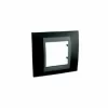 Coupon 🎁 PLATTE SCHNEIDER UNICA TOP – 1 TOR – 2 MODULE – SCHWARZ RHODIUM – LISER GRAPHIT SCHNEIDER ELECTRIC MGU66.002.293 😉 7