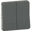 Billig 🧨 MUREVA STYL ? DOPPELTER DRUCKKNOPF ? ZUSAMMENSETZBAR ? IP55 ? IK07 ? GRAU SCHNEIDER ELECTRIC MUR35326 🥰 7