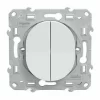 Brandneu ⭐ SCHNEIDER ELECTRIC SCHNEIDER OVALIS ZWEI-WEGE-SCHALTER + WEIßER DRUCK – S320285 🔔 10