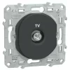 Neu ❤️ SCHNEIDER ELECTRIC SCHNEIDER OVALIS TV-STECKER ANTHRAZIT – S340405 💯 7