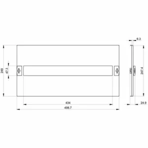 Besorgen ✨ SCHNEIDER ELECTRIC Schneider PrismaSet W600/650 5M LVS03205 Modulare Frontplatte 😉 6