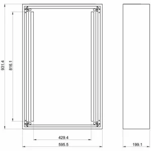 Beste Bewertungen von 👏 SCHNEIDER ELECTRIC Schneider PrismaSeT G B600mm H930mm 18M IP30 LVS08106 🧨 6